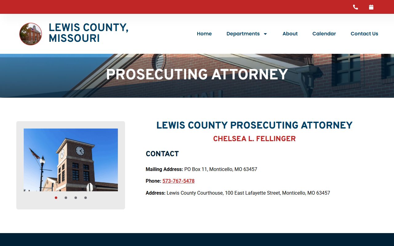 Lewis County criminal court records Prosecuting Attorney office