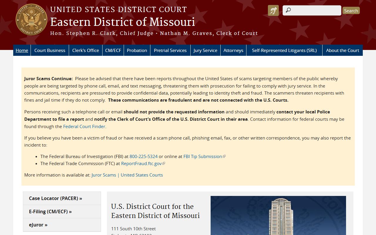 Lewis County Circuit Court records federal district court distinction