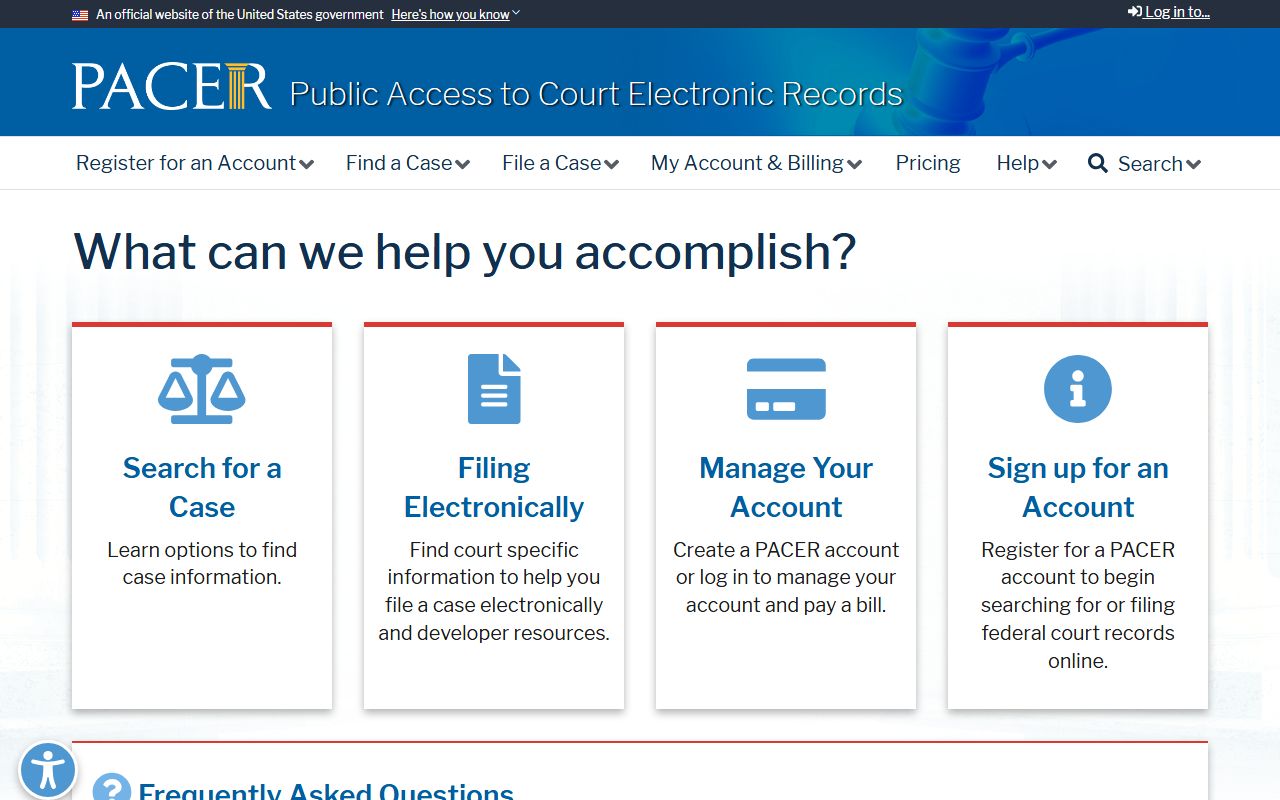 Lewis County Circuit Court records PACER federal access